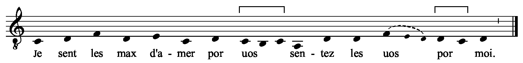 Refrain musical notation